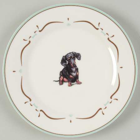 Dachshund Salad/Dessert Plate