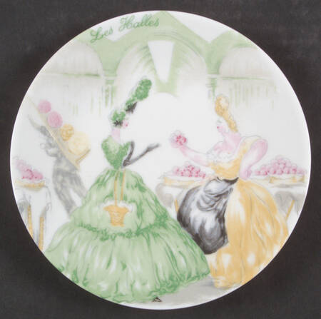 La Parisienne Green Canape Plate