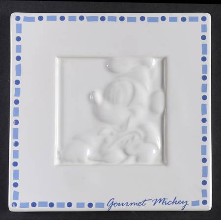 Gourmet Mickey (Blue Embossed) Trivet