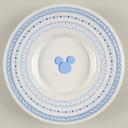 Gourmet Mickey (Blue Embossed) Child's Plate