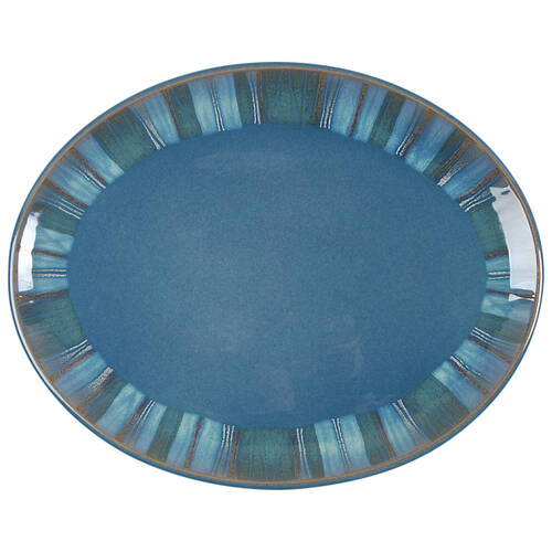 Azure Coast 14" Oval Serving Platter