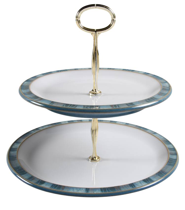 Azure Coast 6 5/8"-10"  2 Tiered Serving Tray (Dp, Sp) HC