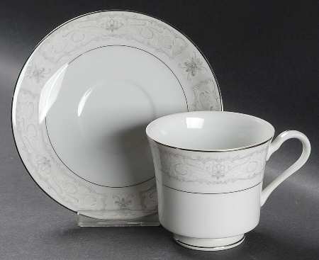 Antoinette Footed Cup & Saucer Set