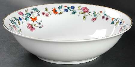 Tobacco Leaf 9" Round Vegetable Bowl
