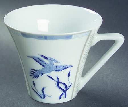 Mandarin Blue Flat Demitasse Cup