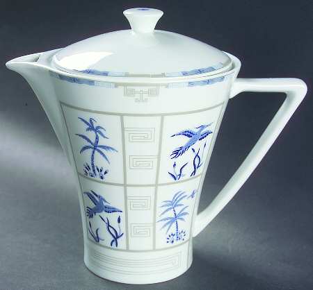 Mandarin Blue Tea/Coffee Pot & Lid