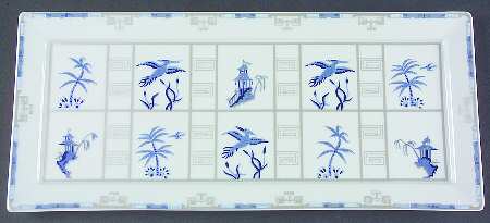 Mandarin Blue Large Sandwich Tray
