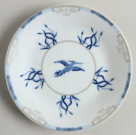 Mandarin Blue Bread & Butter Plate