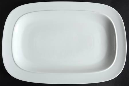 White Squares 16" Rectangular Serving Platter