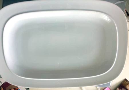 White Squares 12" Rectangular Serving Platter