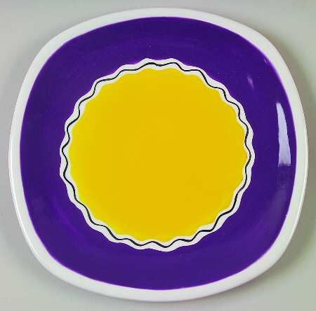 Latin Spice Habanero Red Square Salad Plate