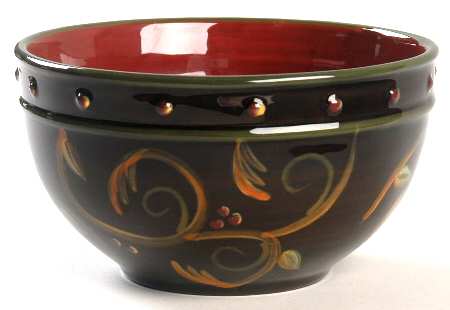 Chocolate Berries Coupe Cereal Bowl