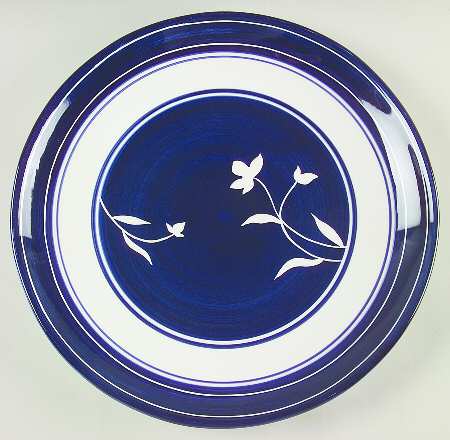 Kayla Blue 14" Chop Plate (Round Platter)