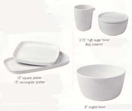 Lina White 10" Square Serving Platter