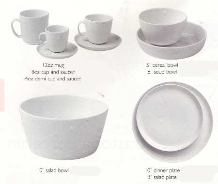 Lina White Flat Cup & Saucer Set