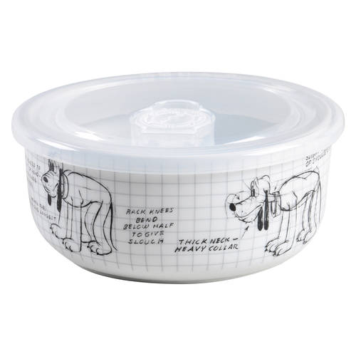 Sketch Book 16 Oz Round Plastic Microwave Bowl w/Vent Lid