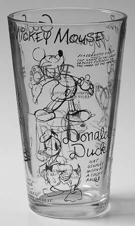 Sketch Book Glassware Flat Tumbler