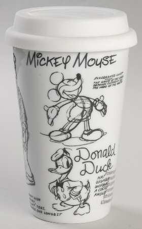 Sketch Book Travel Mug & Plastic Lid