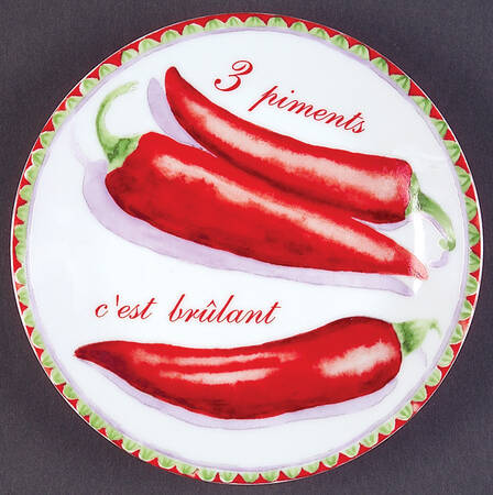 Les Piments Canape Plate