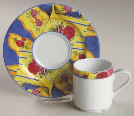 Chanticleer, The Flat Demitasse Cup & Saucer Set
