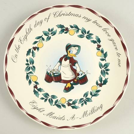 Twelve Days of Christmas Salad Plate