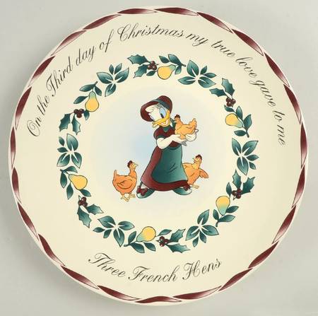 Twelve Days of Christmas Dinner Plate