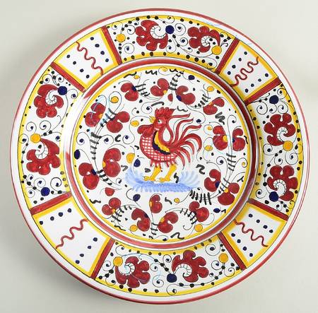 Rooster Red by Deruta (Italy)