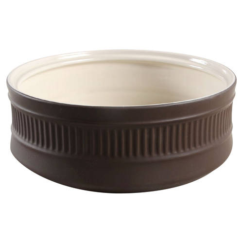 Flamestone Brown (Newer) 2 Qt Round Covered Casserole No Lid