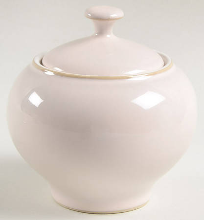 Natural Pearl Sugar Bowl & Lid