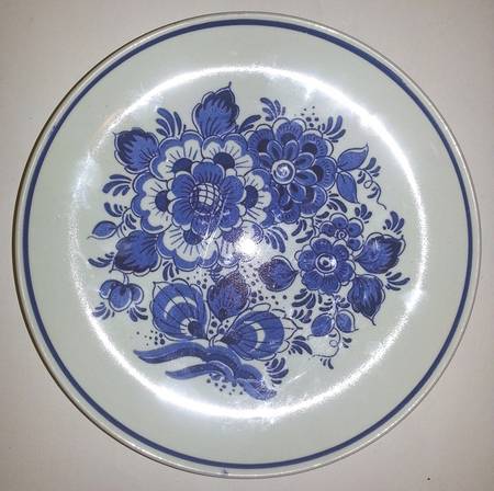 Blauw Delft 8" Wall Plate