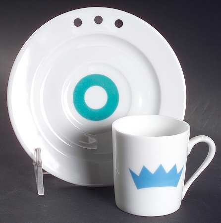 Roi Flat Demitasse Cup & Saucer Set