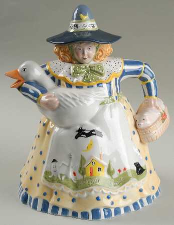 Storybook Village Figural Teapot & Lid