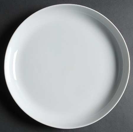 Arabesque White Deep Round Platter