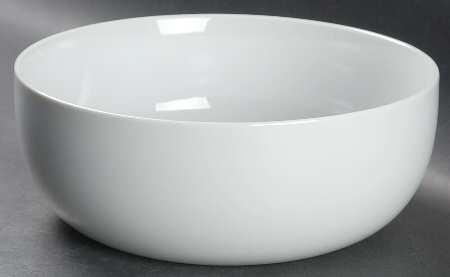 Arabesque White 8" Round Serving Bowl