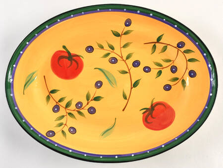 Italian Garden 14" Oval Serving Platter