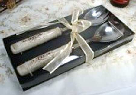 Antique Baroque (2 Piece) Salad Set with Stainless Bowl