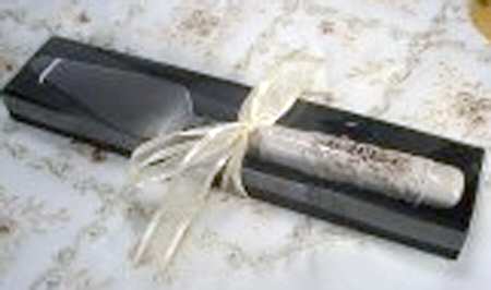 Antique Baroque Cake Knife/Server with Stainless Blade