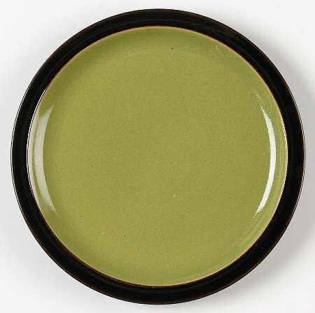 Duets Black and Green Salad/Dessert Plate
