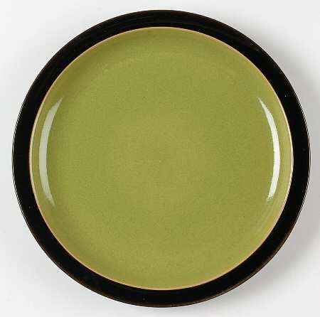 Duets Black and Green Dinner Plate