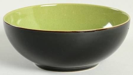 Duets Black and Green Soup/Cereal Bowl