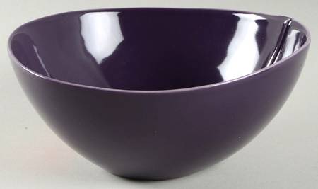 Pebblestone Eggplant Coupe Cereal Bowl