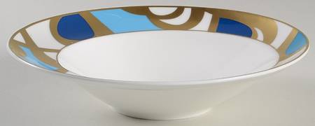 Interlude Dancing Loops Rim Soup Bowl by Diane Von Furstenberg