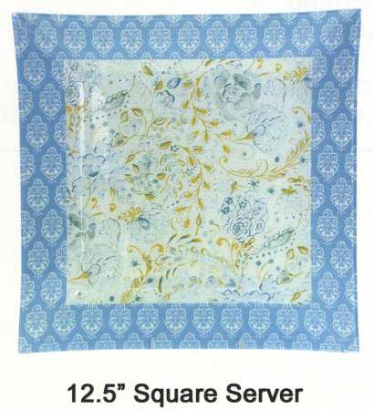 Hampton House 12" Glassware Square Platter