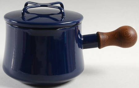 Kobenstyle Blue (Midnight-Blue) 1.0 Quart Metal Covered Saucepan