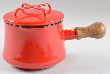 Kobenstyle Chili Red (Newer) 1.0 Quart Metal Covered Saucepan