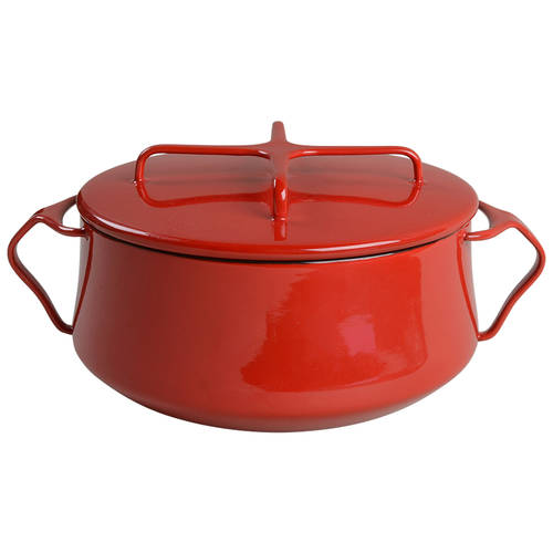 Kobenstyle Chili Red (Newer) 2 Quart Metal Covered Casserole