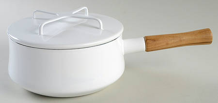 Kobenstyle White (Newer, 2012) 2 Quart Metal Covered Saucepan