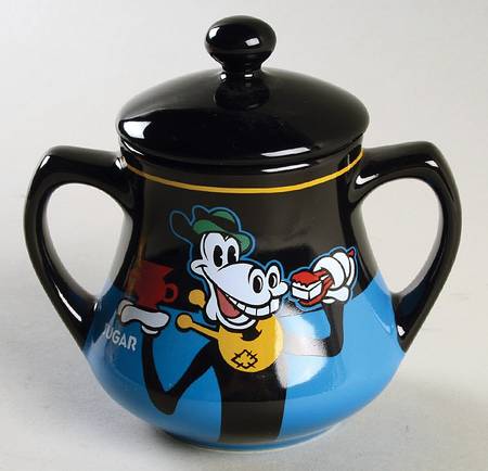 Mickey's Really Swell Coffee Sugar Bowl & Lid