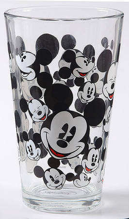All Over Mickey & Minnie 16 Oz Glassware Tumbler