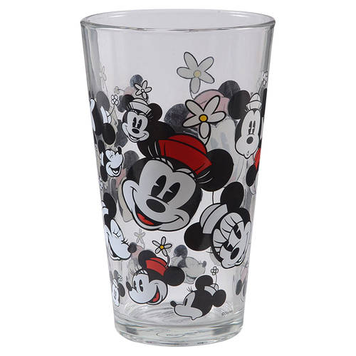 All Over Mickey & Minnie 16 Oz Glassware Tumbler